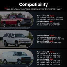 Fuel Injectors Compatible with 6.0L Chevy Express GMC Savana 2500 3500 4500 6.0L 2010-2019 Silverado Sierra 2500HD 3500HD 2010-2019 Suburban 2500 Yukon XL 2500 2010-2013,12613412 Set of 8