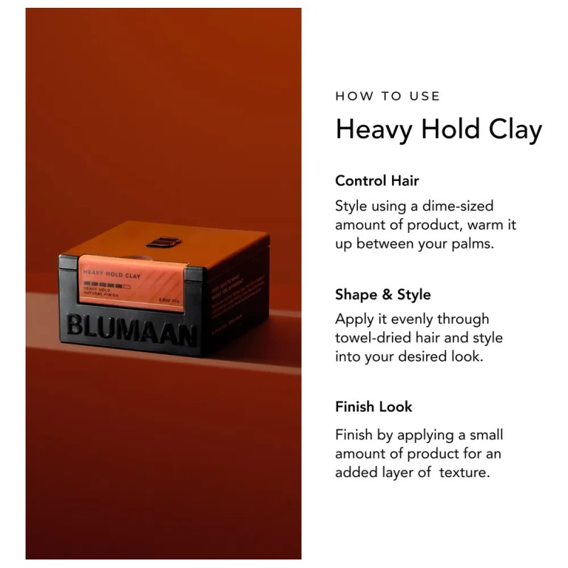 Blumaan Heavy Hold Clay Arcilla Para El Cabello De