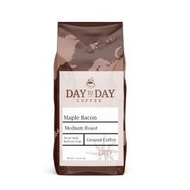 Day To Day Ground Coffee, Medium Roast, Maple Bacon, 11 Ounce Bag (Pack of 6)