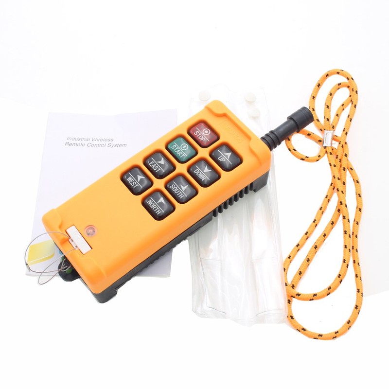 8 Key Industrial Remote Control Wireless Hoist Crane Push Button