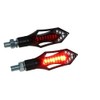 LED Mini Indicator Tail Light Combi Black Tinted Universal M8
