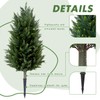2 Packs of Fake Cypress Plants, 3FT Artificial Cedar Pruning