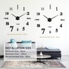 Soledi Wall Clock with 3D Visual Sticker, DIY Wall Clocks,