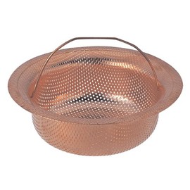 SANEI Sink Drain Basket, Anti-Slime, 5.3 inches (135 mm), Copper, PH6970F-2-S