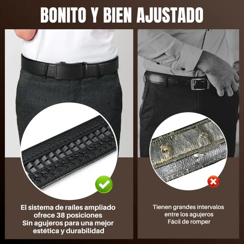 Set Regalo Hombre Cartera Cinturón Cuero Regalo Día Del Padre