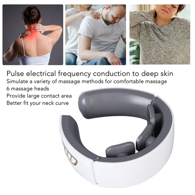 Electric Neck Massager 3D Fitment Reduce Fatigue Cordless Neck Massage