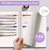 EMSHOI Notebook A5, Hardcover Spiral Notebook, Notepad with 100 gsm