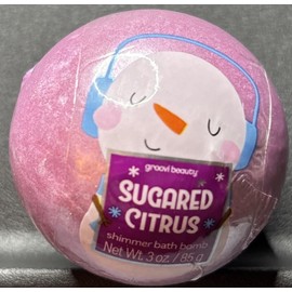 Groovi Beauty Sugared Citrus Bath Bomb 3 Oz/85 g