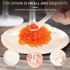 2Pcs Caviar Server Set Shell Caviar Dish Set Elegant Spoons