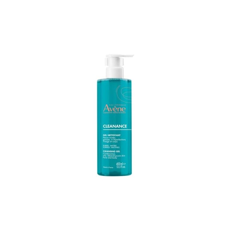 Avène Cleanance, Gel Limpiador para Piel Grasa, 400ml