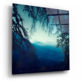 Epic Art 'Blue Morning' by Dirk Wustenhagen Acrylic Glass Wall Art, 12" x 12"
