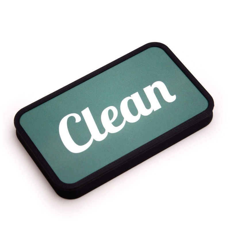 Modern Clean / Dirty Dishwasher Flip Magnet