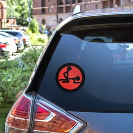 Kamasutra The Sidekick Position Vinyl Sticker Decal