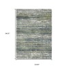 Homeroots 2' X 3' Green And Blue Geometric Distressed Area