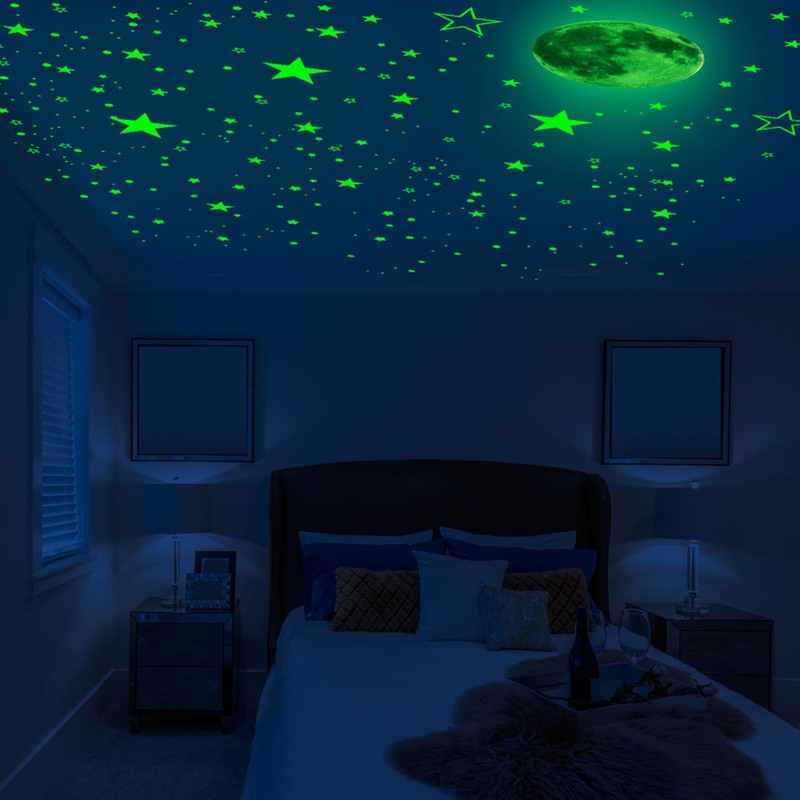 JCZD 1049 Pcs Glow in The Dark Stars and Moon