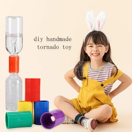 5Pcs Tornado Maker Bottle Connector Tube,Vortex Connector，Cyclone Tube Vortex Bottle Connectors, Tornado in a Bottle for Scientific Experiment and Test (5Pcs)