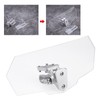 FLEXMAN Universal Motorcycle Wind Deflector, Adjustable Motorcycle Windshield, Transparent Windscreen