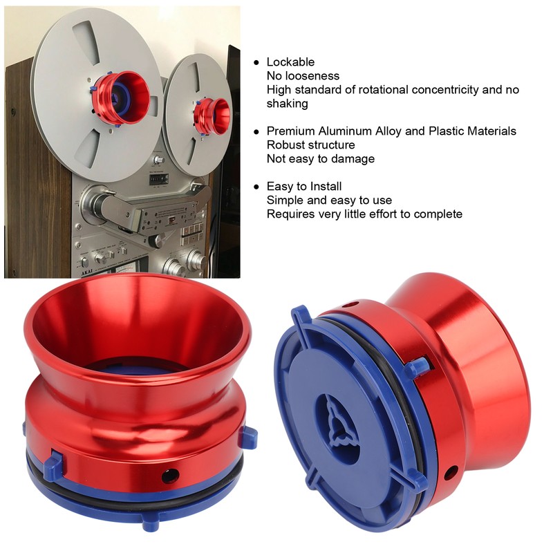 1 Pair NAB Hub Adapters Polished Aluminum Alloy Universal Loading