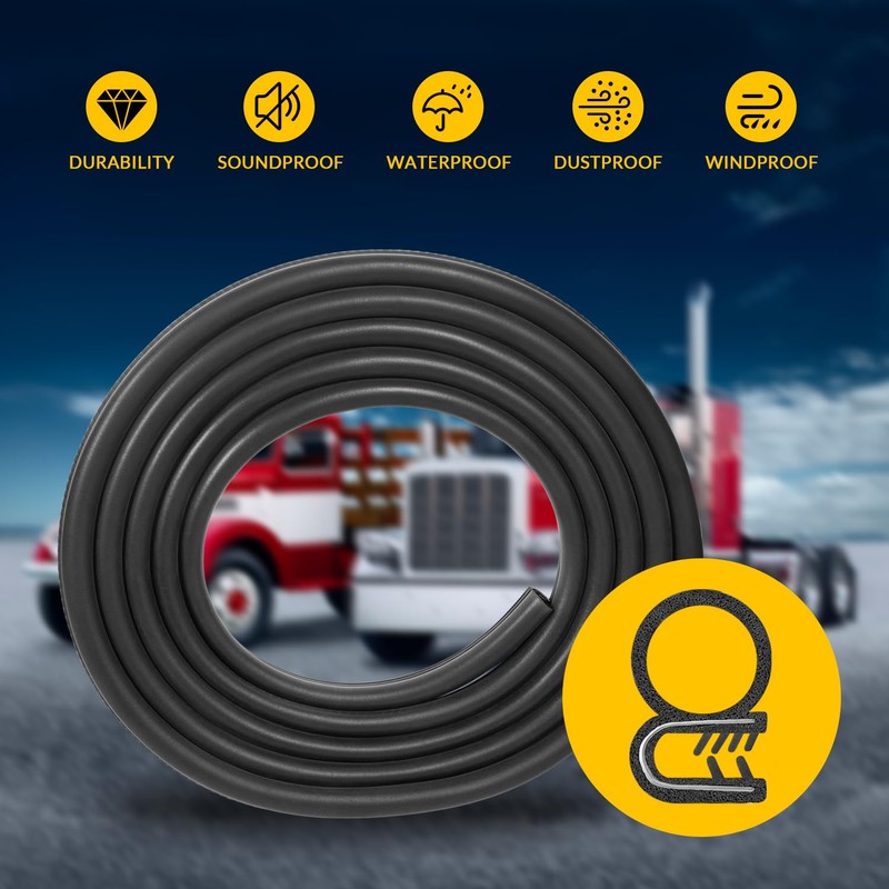 13.5ft Cab Door Weatherstrip Seal R60-6001-650 for Peterbilt 359, 379,