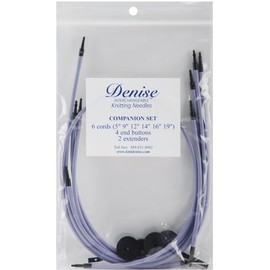 Denise Needles Interchangeable Knit and Crochet Companion Set, Lavender