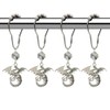Decorative Dragon Shower Curtain Hooks for Bathroom Shower Rod, Rust
