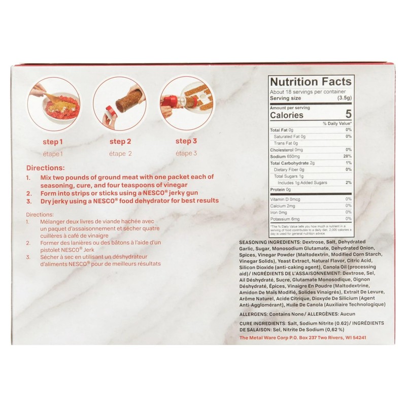 Nesco Bjdp-6, Dill Pickle Jerky Seasoning, 3Count