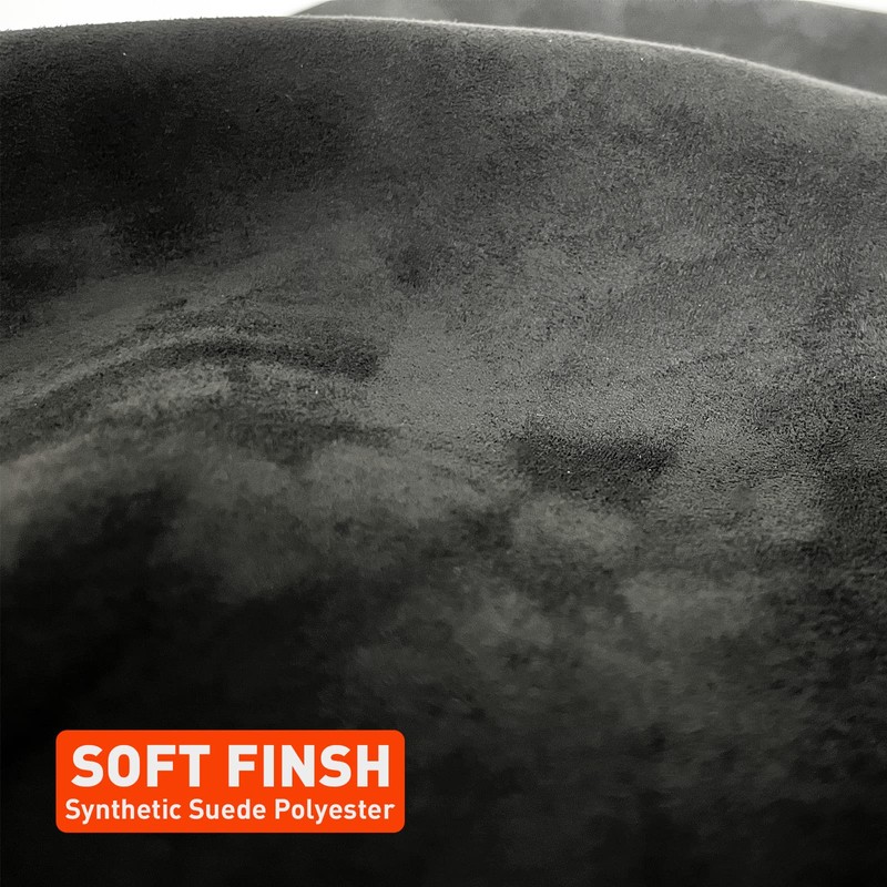 96“ × 60“ Black Car Suede Headliner Fabric with Foam