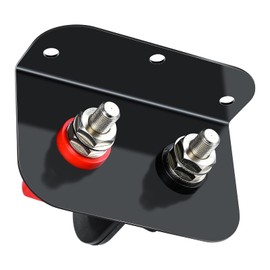 Funnycity Battery Charging Posts, Briidea Remote Heavy Duty Battery Charging and Jumper Terminals with Mounting Plate, black and red