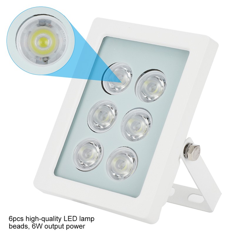 DC12V 6 LEDs White Fill Light IP66 Automatic Sensor Light