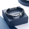 constantlife Motorcycle Cremation Bracelet for Ashes for Men Braided Leather