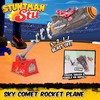 Stuntman Stu Sky Comet Rocket Plane Stomp and launch toy