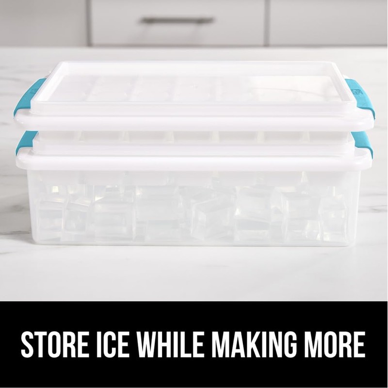 GORILLA GRIP BPA-Free Easy Release Ice Cube Tray for Freezer,