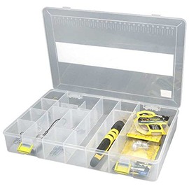 Spro Tackle Box 27.5 x 18 x 4.5 cm – Fishing Box for Artificial Bait, Tackle Box for Wobblers, Rubber Fish & Blinkers, Artificial Bait Box, Bait Box