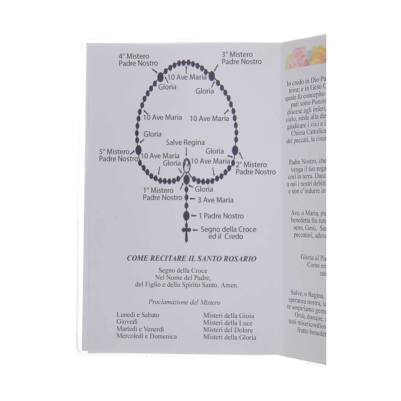Der heilige Rosenkranz" B?chlein auf Italienisc
