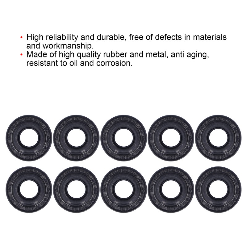 10 Pcs Automotive Air Conditioning Compressor Shaft Seal Kit Corrosion