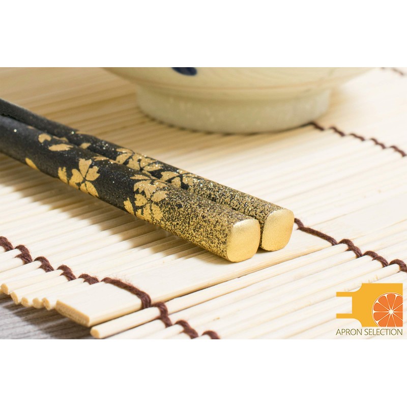 Wajima Japanese Natural Lacquered Wooden Chopsticks Reusable in Gift Box,