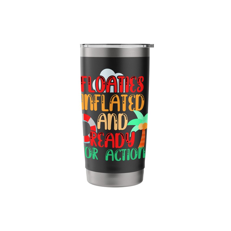 FLOATIES INFLATED AND READY FOR ACTION Stainless Steel Insulated Tumbler