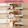 PETCOMO Elevated Dog and Cat Bowl Stand – Adjustable Height,