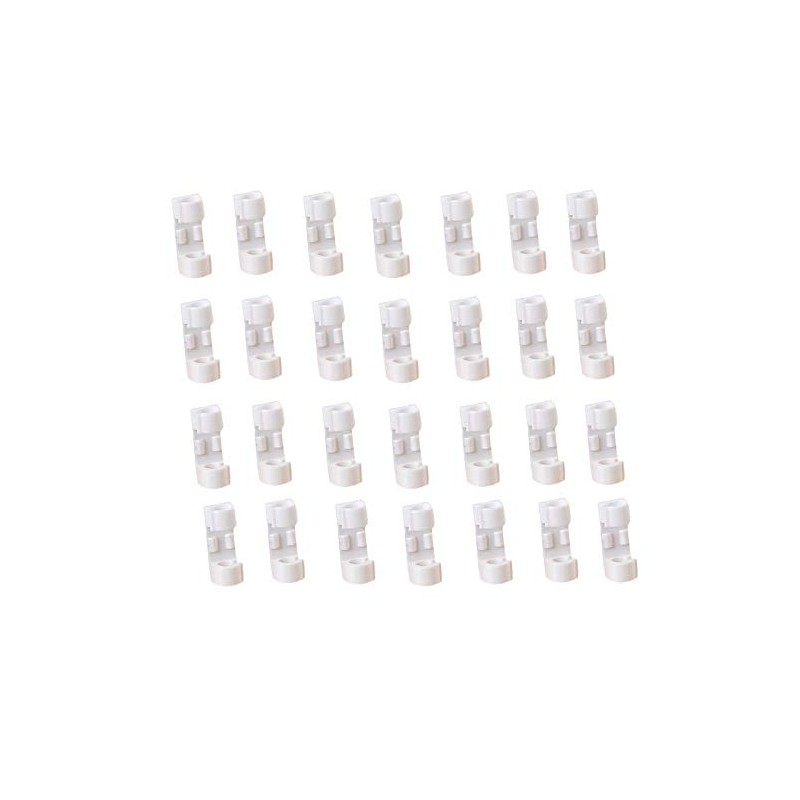 32PCS Cable Clips, Strong Self-Adhesive Cable Drop Wire Holder, Durable