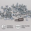 SKIR'CO (300 pcs) Zinc Plated Steel Wood Screws 3.0 x
