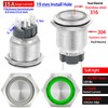 15Amp Latching Push Button Switch 19mm Green 12V 24V Power