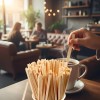 1000 Agitadores De Bebidas 18cm Biodegradables Mezcladores