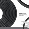 Seal Rubber Junta de Goma EPDM Canal U Negro 11/32"