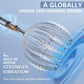 Winyoung Winyoung Electric Scalp Massager, Handheld Hair Massage Tool Electric Head Scratcher Whisk, 20-Finger Design Head Massager, Removable, Gifts for Women and Men