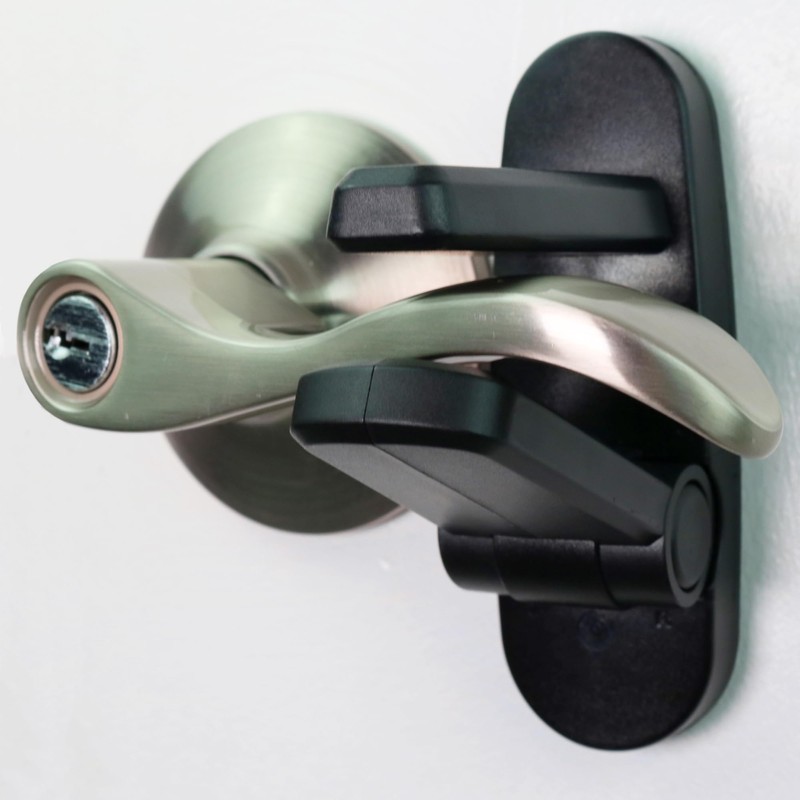 Door Lever Lock (3 Pack) Prevents Toddlers from Opening Doors.