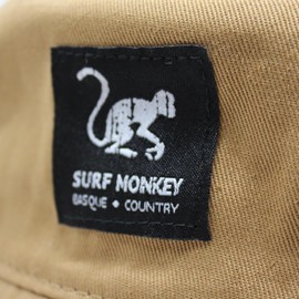 Surf Monkey Mens Womens 100% Cotton Bucket Hat Without String, brown, S - M