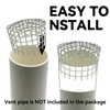 PVC Termination Mesh Vent Cap 4.24" to 4.34" ID 304