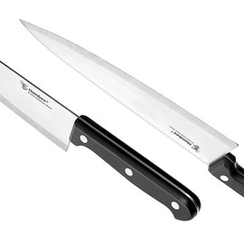 Humbee, 8-inch Chef Knife High Carbon Stainless Steel Full Tang Blade Comfortable Grip Black