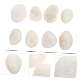 KICHOUSE 8pcs DIY Painting Stones Hand-Painted Rocks Creative Pebbles for Boys and Girls Preschoolers Teens