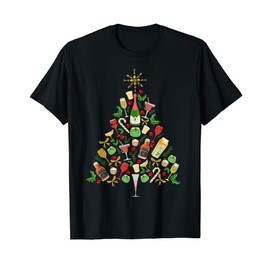 Christmas Tree of Holiday Drinks and Spirits T-Shirt